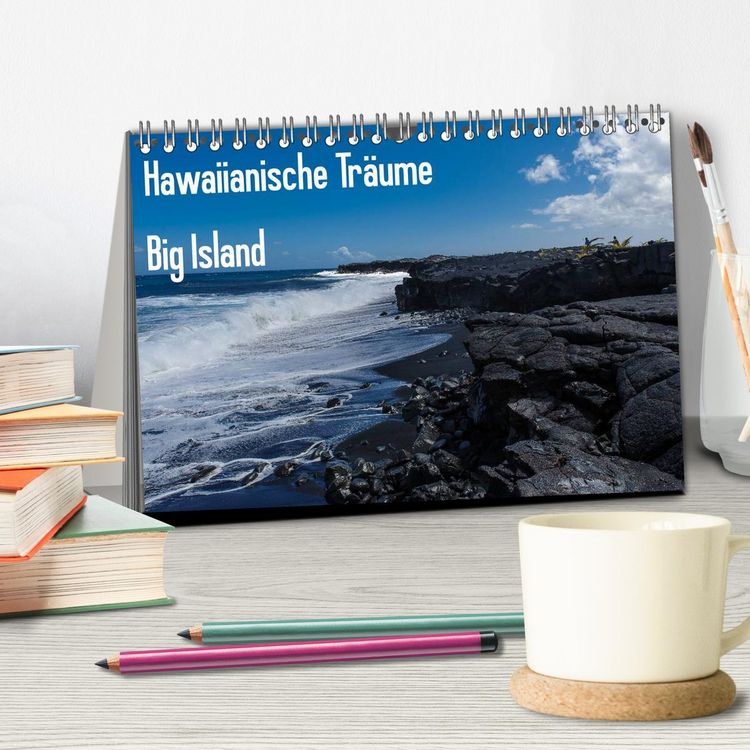 Produktbild: Hawaiianische Tr&auml;ume Big Island (Tischkalender 2026 DIN A5 quer), CALVENDO Monatskalender