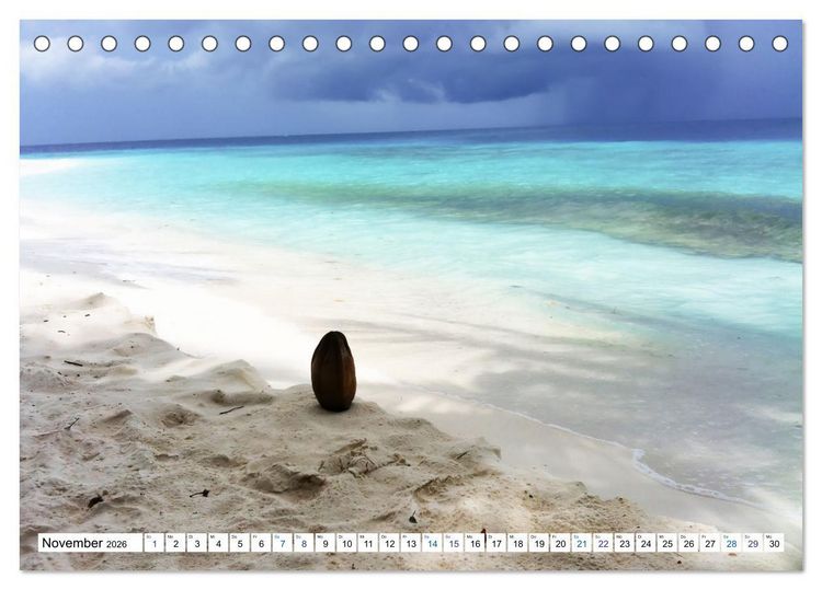 Produktbild: MALEDIVEN Wunderwelt (Tischkalender 2026 DIN A5 quer), CALVENDO Monatskalender