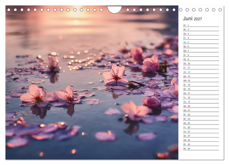Produktbild: Japanische Kirschbl&uuml;te (Wandkalender 2027 DIN A4 quer), CALVENDO Monatskalender