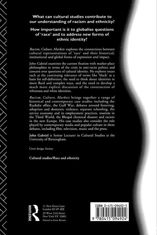 Produktbild: Racism, Culture, Markets