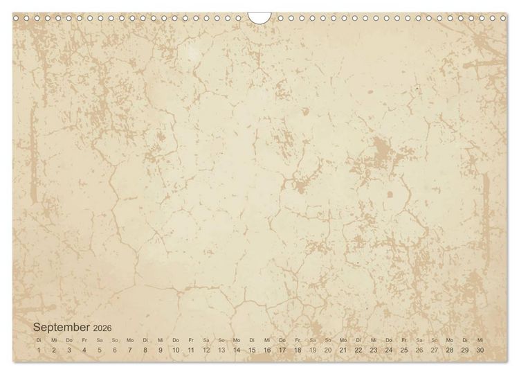 Produktbild: Vintage DIY Bastel-Kalender - Zum Selbstgestalten (Wandkalender 2026 DIN A3 quer), CALVENDO Monatskalender