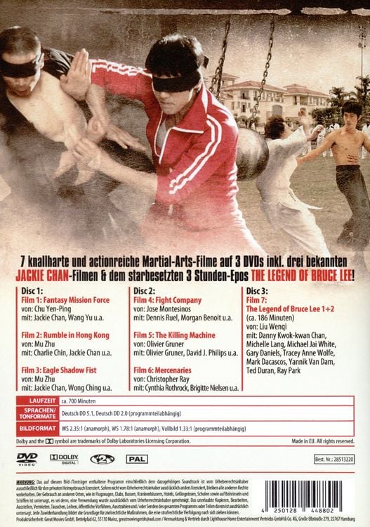 Produktbild: Martial Arts - Die grosse Kampfsport-Spielfilm Box [3 DVDs]