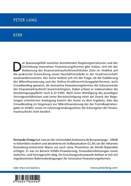 Produktbild: Innovative Finanzierungsformen im Licht des Aufsichtsrechts