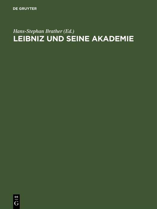 Produktbild: Leibniz und seine Akademie
