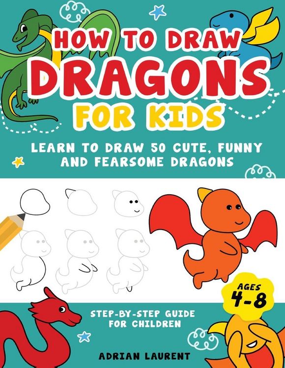 Produktbild: How to Draw Dragons for Kids 4-8