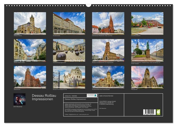 Produktbild: Dessau Ro&szlig;lau Impressionen (Wandkalender 2026 DIN A2 quer), CALVENDO Monatskalender