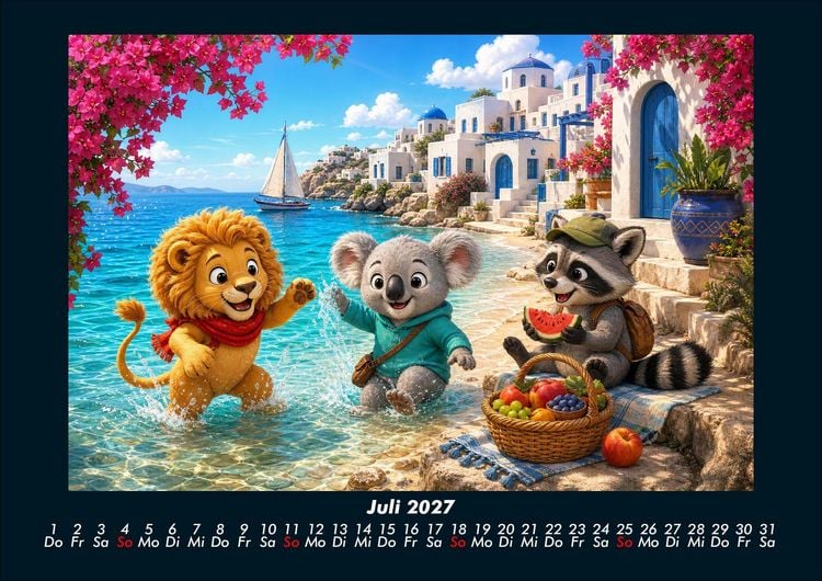 Produktbild: Abenteuerreise durch Europa 2027 Fotokalender DIN A4