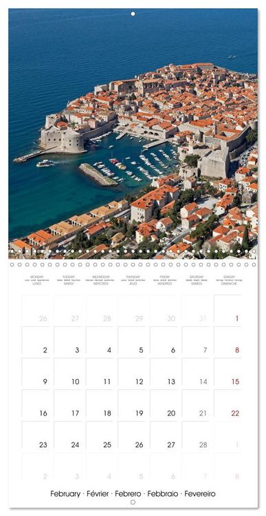 Produktbild: Dubrovnik - World Heritage Site by the Adriatic Sea (Wall Calendar 2026 12 &times; 12 Inch) CALVENDO 12 Month Wall Calendar