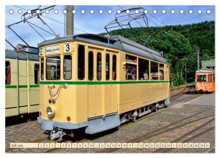 Produktbild: Durch die Welt mit der Stra&szlig;enbahn (Tischkalender 2026 DIN A5 quer), CALVENDO Monatskalender
