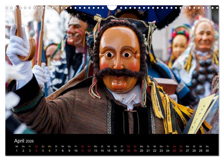 Produktbild: Die Rottweiler Fastnacht (Wandkalender 2026 DIN A3 quer), CALVENDO Monatskalender