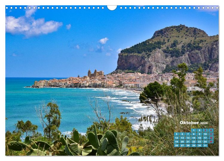 Produktbild: Sizilien &ndash; von Cefal&ugrave; bis Trapani (Wandkalender 2026 DIN A3 quer), CALVENDO Monatskalender