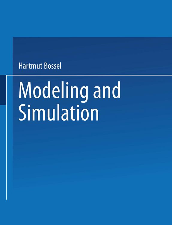 Produktbild: Modeling and Simulation