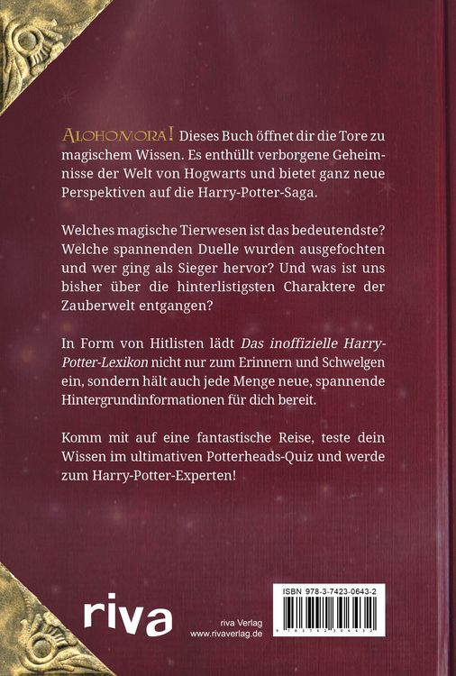 Produktbild: Das inoffizielle Harry-Potter-Lexikon