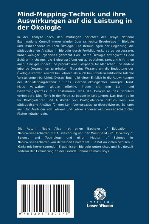 Produktbild: Mind-Mapping-Technik und ihre Auswirkungen auf die Leistung in der &Ouml;kologie