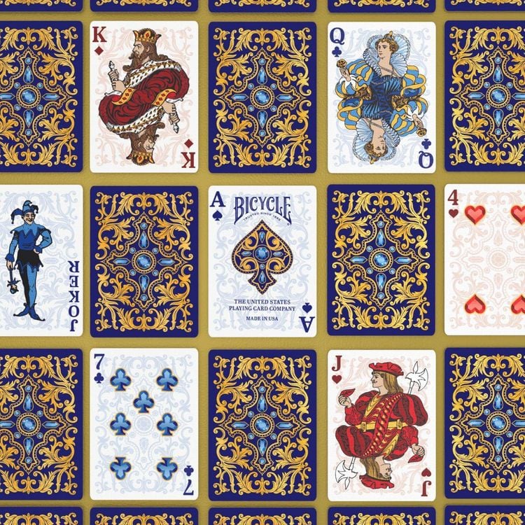 Produktbild: Bicycle Royal, Spielkarten 54 Blatt (inkl. 2 Joker), Pokerkarten, Romm&eacute;