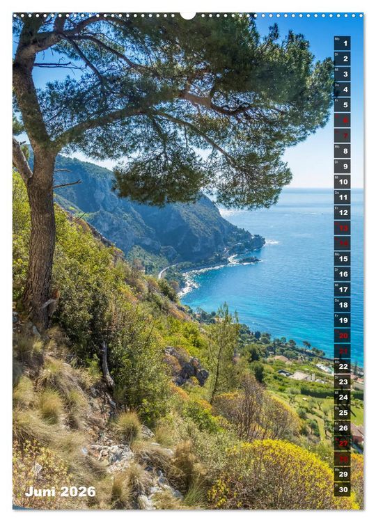 Produktbild: C&Ocirc;TE D&rsquo;AZUR Idyllische Orte (Wandkalender 2026 DIN A2 hoch), CALVENDO Monatskalender