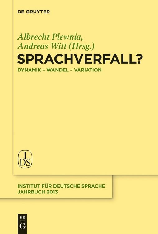Produktbild: Sprachverfall?