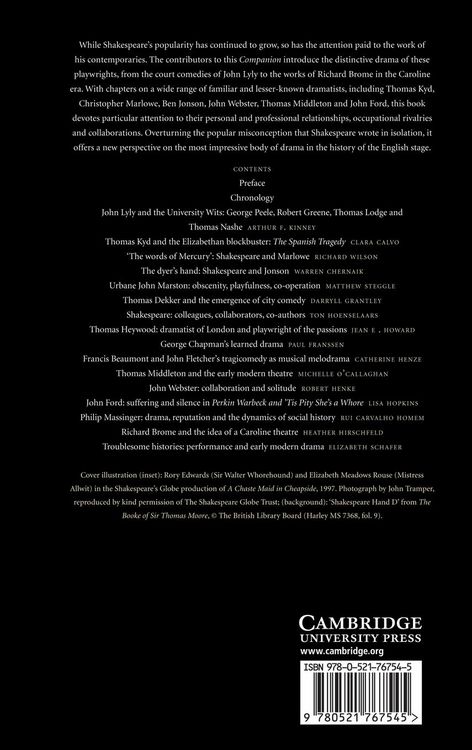 Produktbild: The Cambridge Companion to Shakespeare and Contemporary Dramatists