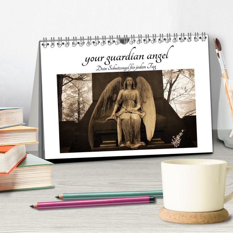 Produktbild: your guardian angel - Dein Schutzengel f&uuml;r jeden Tag (Tischkalender 2026 DIN A5 quer), CALVENDO Monatskalender