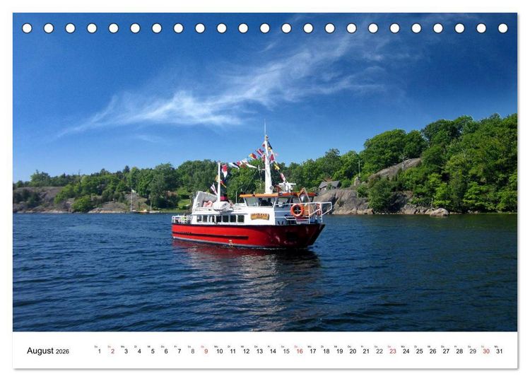 Produktbild: Bootsansichten (Tischkalender 2026 DIN A5 quer), CALVENDO Monatskalender