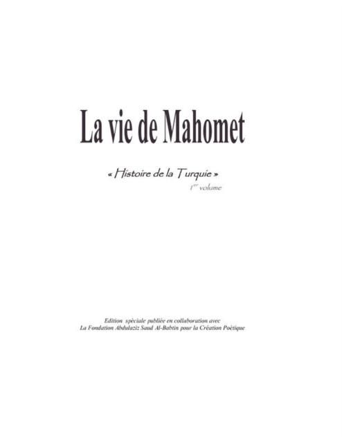 Produktbild: Vie de mahomet la