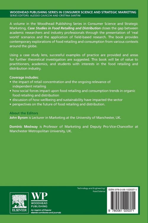 Produktbild: Case Studies in Food Retailing and Distribution