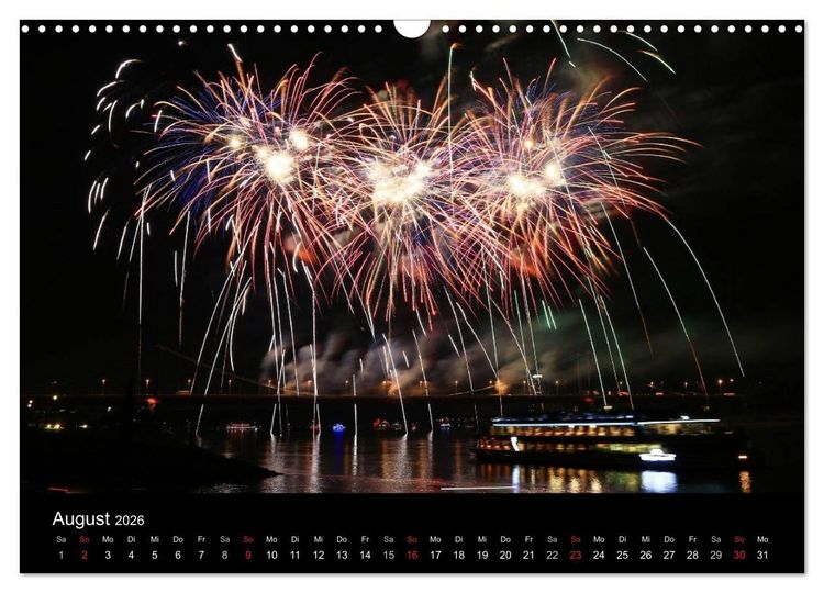 Produktbild: Wenn es Nacht wird im Ruhrgebiet (Wandkalender 2026 DIN A3 quer), CALVENDO Monatskalender