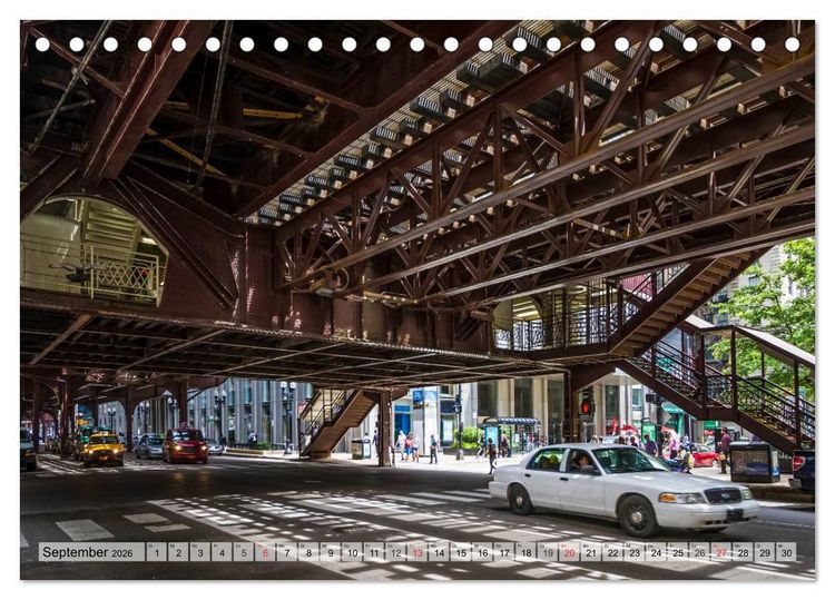 Produktbild: CHICAGO Stadtzentrum (Tischkalender 2026 DIN A5 quer), CALVENDO Monatskalender