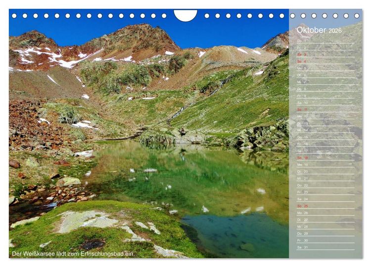 Produktbild: Alpen&uuml;berquerung (Wandkalender 2026 DIN A4 quer), CALVENDO Monatskalender
