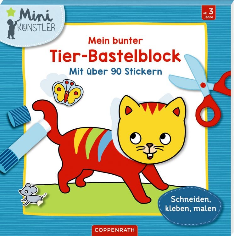 Produktbild: Mein bunter Tier-Bastelblock