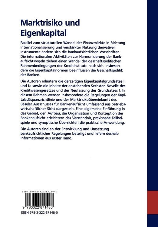 Produktbild: Marktrisiko und Eigenkapital