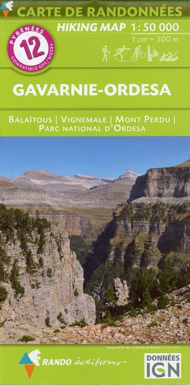Produktbild: Pyr&eacute;n&eacute;es carte 12 Gavarnie - Ordesa 1 : 50 000