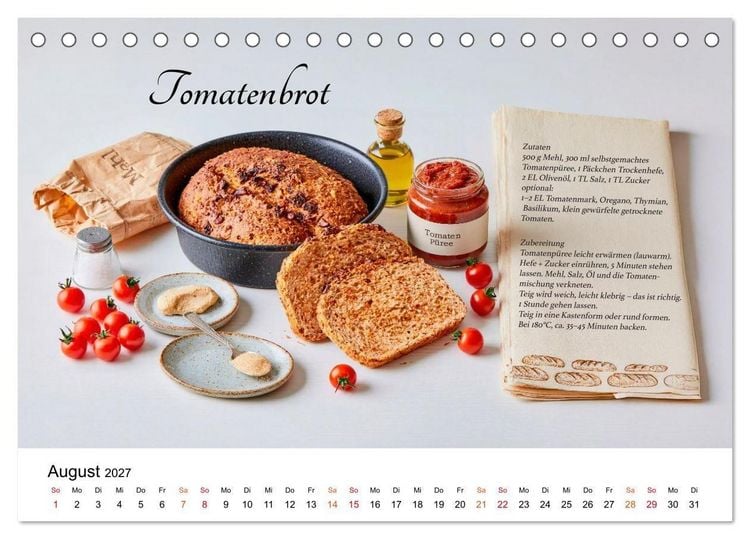 Produktbild: Tomatenzauber - frisch, w&uuml;rzig, selbst gemacht (Tischkalender 2027 DIN A5 quer), CALVENDO Monatskalender