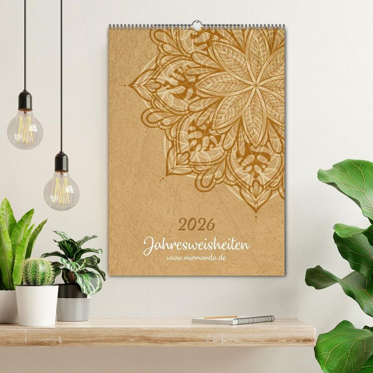 Produktbild: Jahresweisheiten (Wandkalender 2026 DIN A2 hoch), CALVENDO Monatskalender