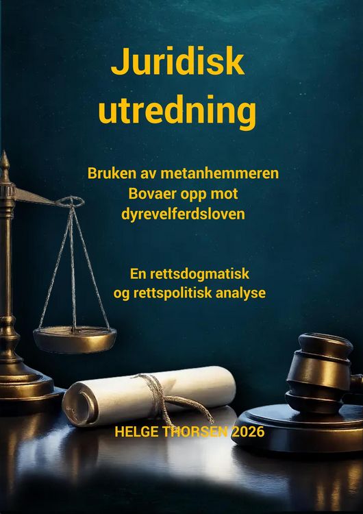 Produktbild: Bruken av metanhemmeren Bovaer opp mot dyrevelferdsloven
