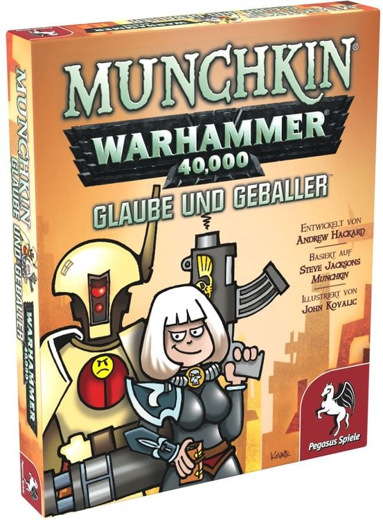 Produktbild: Pegasus - Munchkin Warhammer 40.000: Faith and Firepower, Erweiterung 1