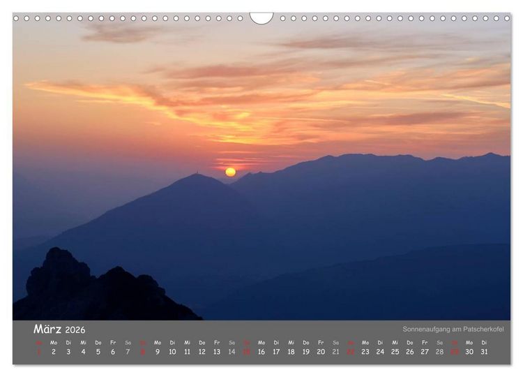 Produktbild: Traumhafte Bergwelt Kalender (Wandkalender 2026 DIN A3 quer), CALVENDO Monatskalender