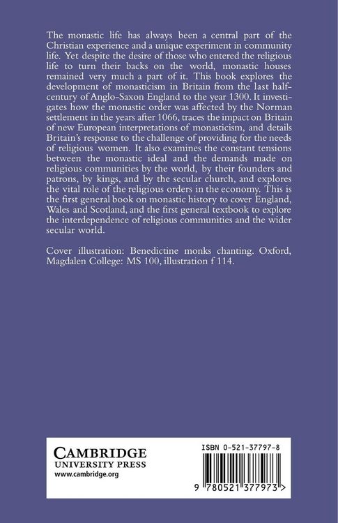 Produktbild: Monastic and Religious Orders in Britain, 1000 1300
