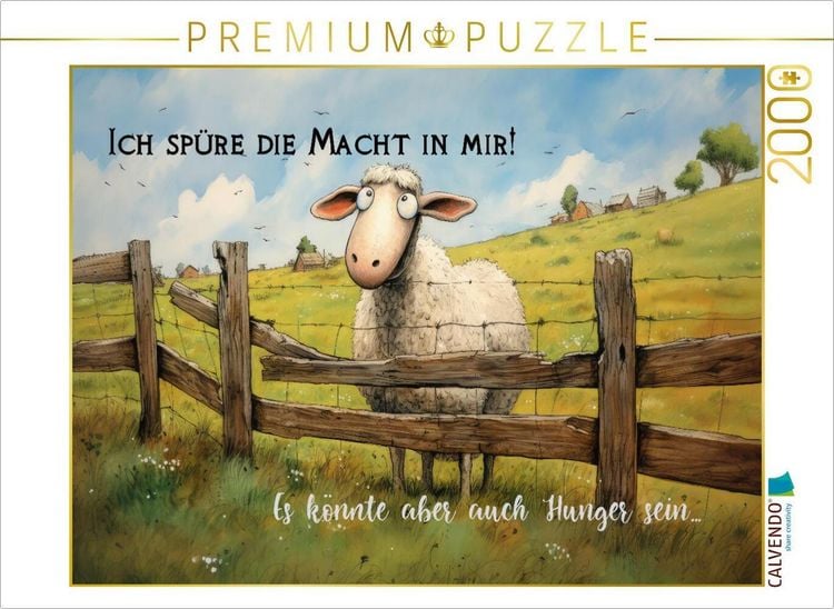 Produktbild: CALVENDO Puzzle Schafmacht | 2000 Teile Lege-Gr&ouml;&szlig;e 90x67cm Foto-Puzzle f&uuml;r gl&uuml;ckliche Stunden