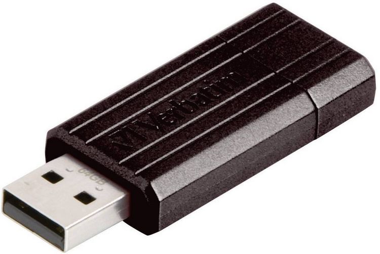 Produktbild: VERBATIM USB 2.0 Drive 64GB Pinstripe, schwarz
