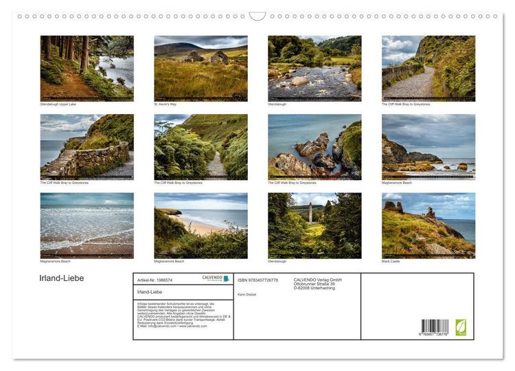 Produktbild: Irland-Liebe (Wandkalender 2026 DIN A2 quer), CALVENDO Monatskalender