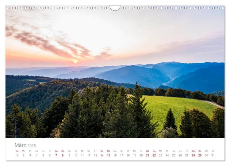 Produktbild: Der Schwarzwald Impressionen (Wandkalender 2026 DIN A3 quer), CALVENDO Monatskalender