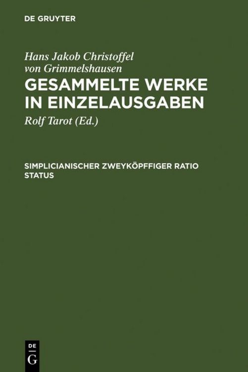 Produktbild: Simplicianischer Zweyk&ouml;pffiger Ratio Status