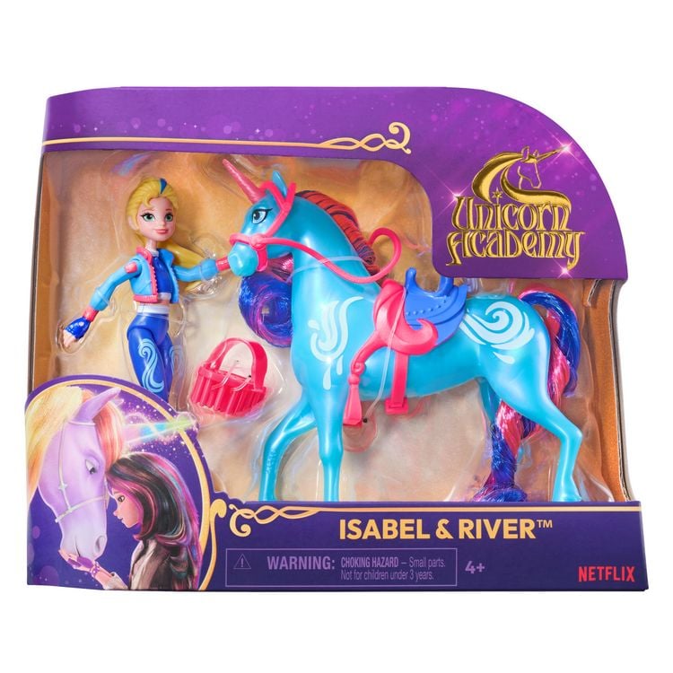 Produktbild: Unicorn Academy Isabel und Einhorn River Set - ca. 12 cm