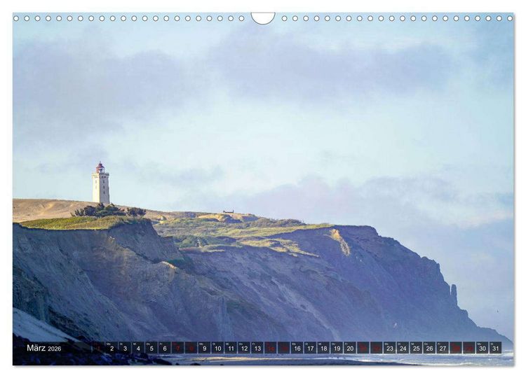 Produktbild: Rubjerg Knude Fyr - Ein Leuchtturm auf Abwegen (Wandkalender 2026 DIN A3 quer), CALVENDO Monatskalender