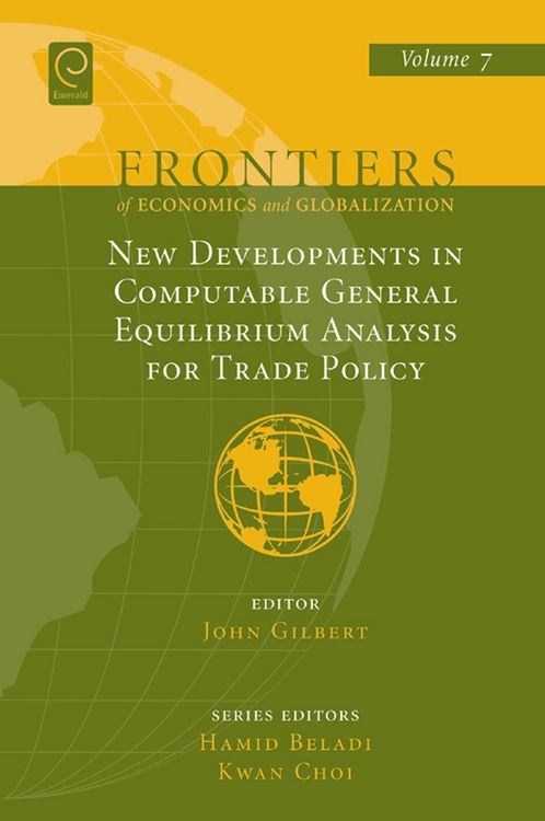 Produktbild: New Developments in Computable General Equilibrium Analysis for Trade Policy