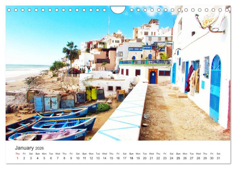 Produktbild: The colorful Morocco (Wall Calendar 2026 DIN A4 landscape), CALVENDO 12 Month Wall Calendar