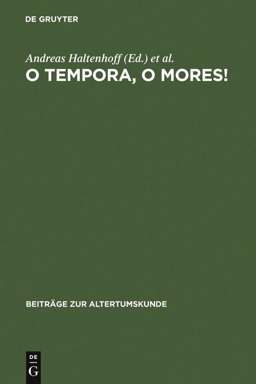 Produktbild: O tempora, o mores!