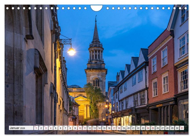 Produktbild: England - Oxford (Wandkalender 2026 DIN A4 quer), CALVENDO Monatskalender