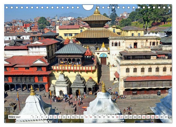 Produktbild: Das Kathmandutal (Wandkalender 2027 DIN A4 quer), CALVENDO Monatskalender